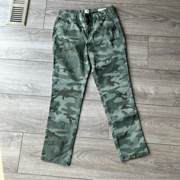 Gap Camouflage Girlfriend Chino  Pants - Picture 5 of 14